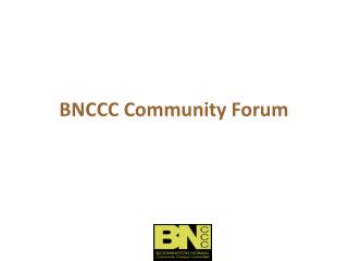 BNCCC Community Forum