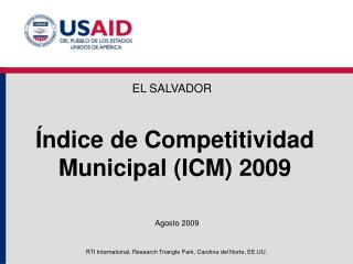 Índice de Competitividad Municipal (ICM) 2009