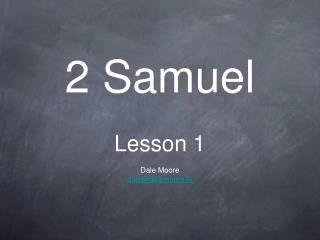 2 Samuel