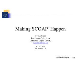 Making SCOAP 3 Happen