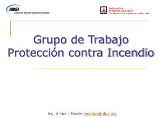 Grupo de Trabajo Protección contra Incendio