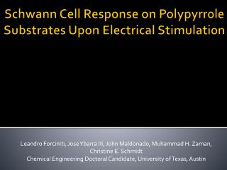 Schwann Cell Response on Polypyrrole Substrates Upon Electrical Stimulation