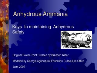 Anhydrous Ammonia