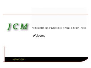 Welcome
