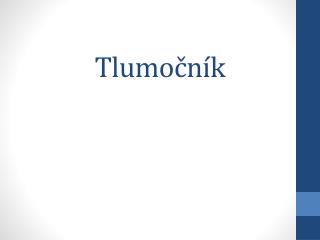 Tlumočník