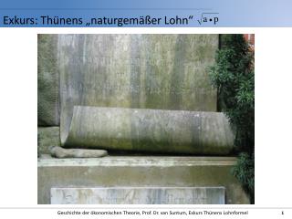 Exkurs: Thünens „naturgemäßer Lohn“