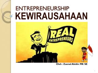 ENTREPRENEURSHIP