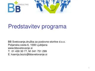 Predstavitev programa