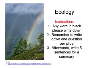 Ecology