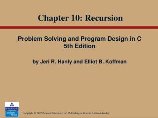 Chapter 10: Recursion