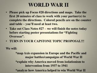 WORLD WAR II