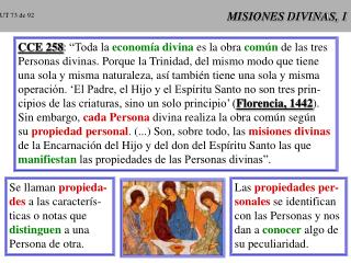 MISIONES DIVINAS, 1