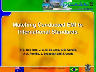 Matching Conducted EMI to International Standards