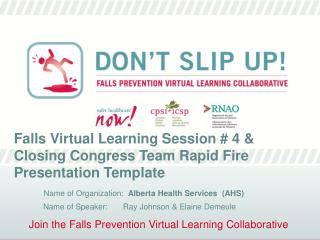 Join the Falls Prevention Virtual Learning Collaborative