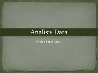 Analisis Data