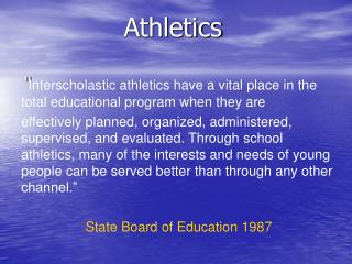 Athletics