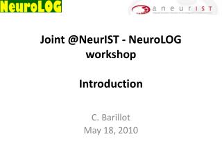 Joint @NeurIST - NeuroLOG workshop Introduction