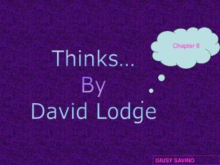 Thinks… By David Lodge