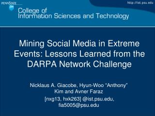 Mining Social Media in Extreme Events: Lessons Learned from the DARPA Network Challenge