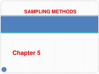 SAMPLING METHODS