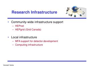 Research Infrastructure