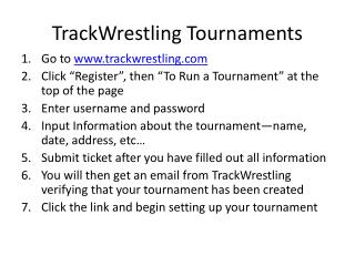 TrackWrestling Tournaments