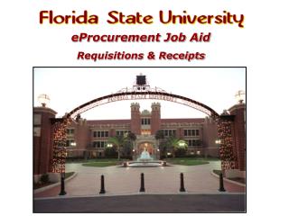 eProcurement Job Aid Requisitions &amp; Receipts