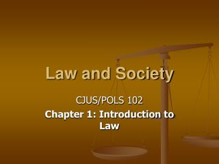 Law and Society