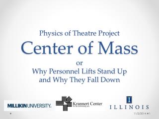 Physics of Theatre Project Center of Mass or Why Personnel Lifts Stand Up and Why They Fall Down