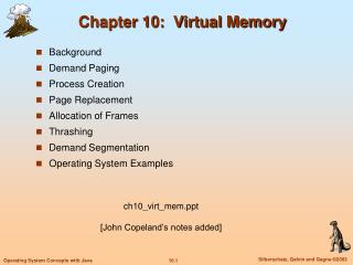 Chapter 10: Virtual Memory