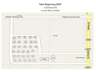 New Beginning MHP 11250 Barstow Rd. Lucerne Valley, CA 92356