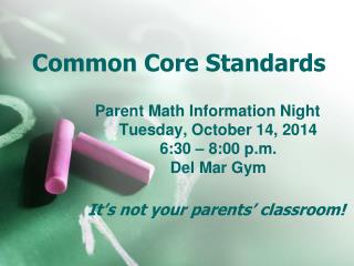 Common Core Standards