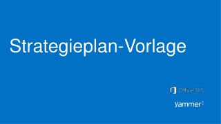 Strategieplan-Vorlage