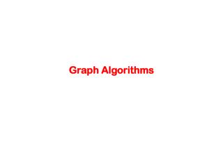 Graph Algorithms