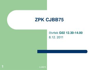 ZPK CJBB75