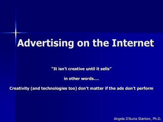 Advertising on the Internet