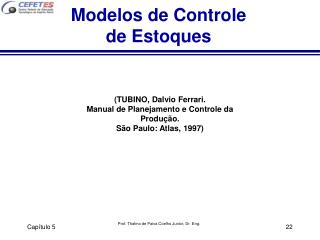 Modelos de Controle de Estoques