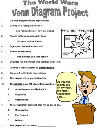 Go over assignment and expectations. Decide on a “comparison topic”