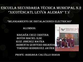 Mejoramiento de instalaciones electricas