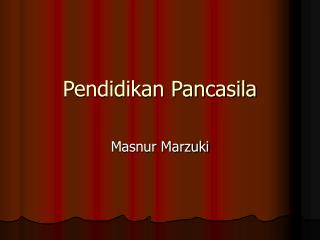 Pendidikan Pancasila