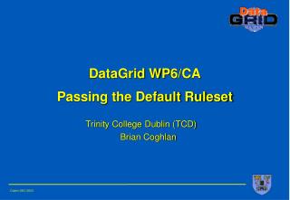 DataGrid WP 6/CA Passing the Default Ruleset