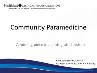 Community Paramedicine