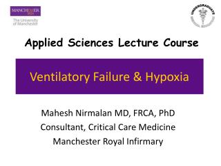 Ventilatory Failure &amp; Hypoxia