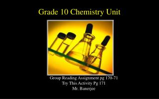 Grade 10 Chemistry Unit