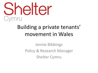 Building a private tenants’ movement in Wales
