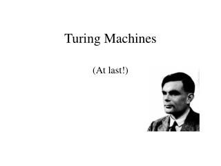 Turing Machines