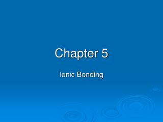 Chapter 5