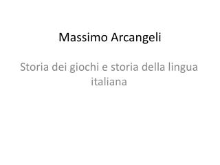 Massimo Arcangeli