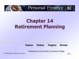 Chapter 14 Retirement Planning