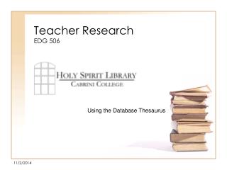 Teacher Research EDG 506